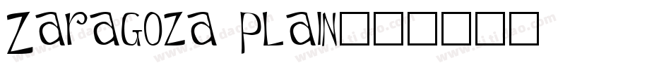 Zaragoza Plain字体转换
